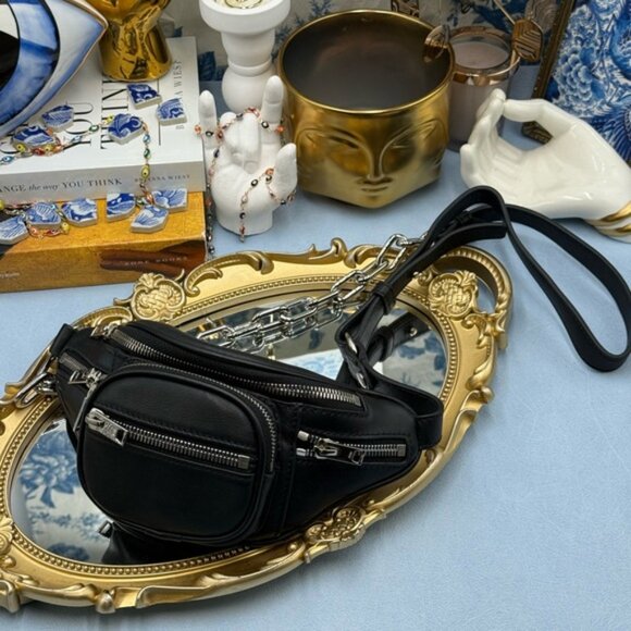 🆕 ALEXANDER WANG 🧿 NWOT Mini Attica Soft Leather Crossbody Belt Bag AUTHENTIC - Picture 4 of 16